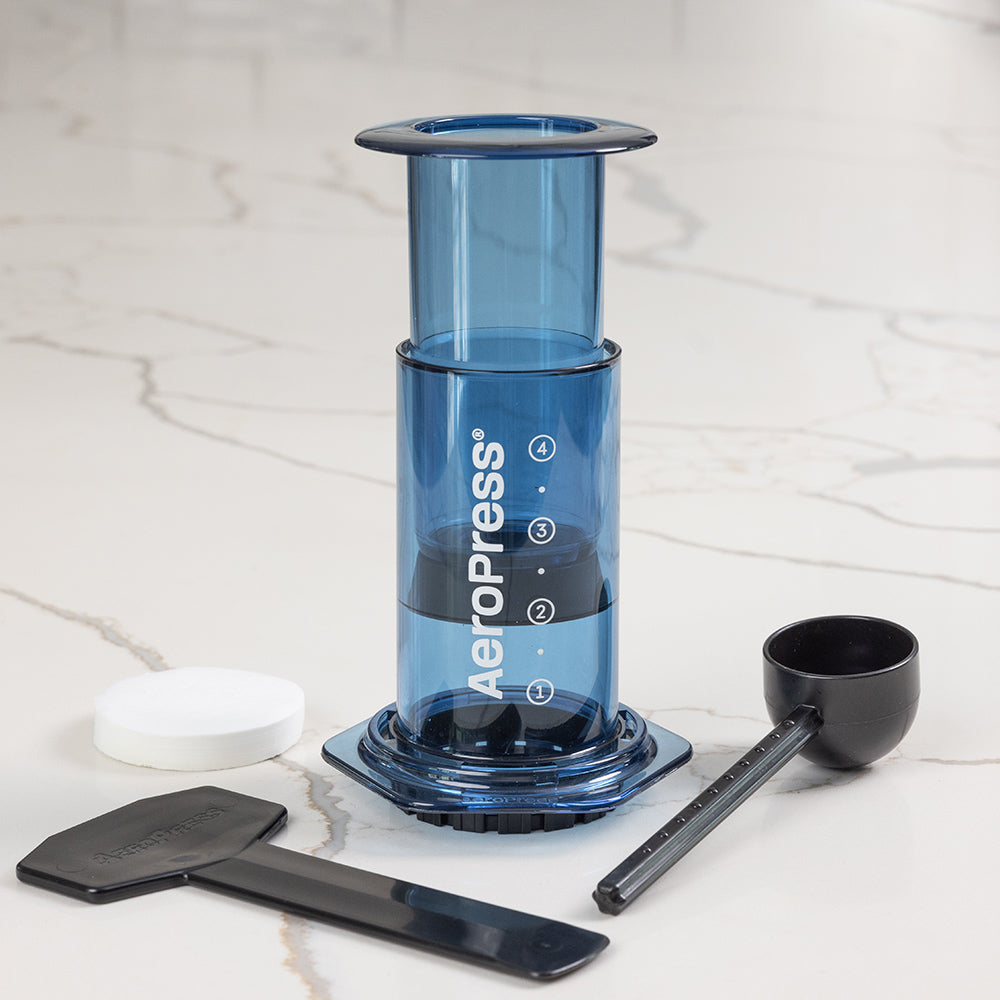 AeroPress Clear Coffee Maker (Blue)