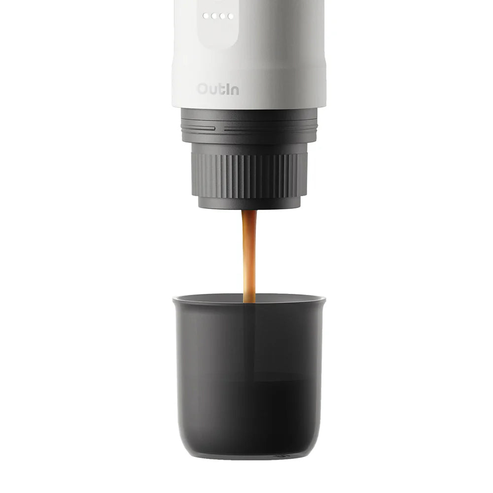 OutIn Nano Portable Espresso Machine (Pearl White)