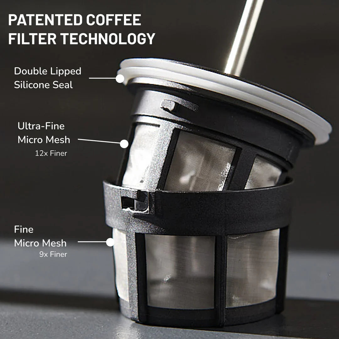 ESPRO P1 Travel Coffee Press - Brushed (12oz / 354ml)