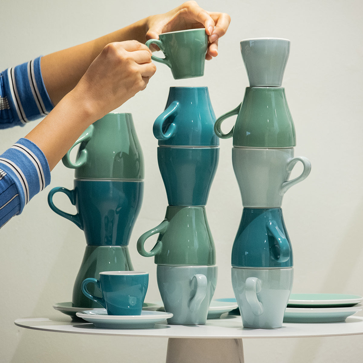 Loveramics Tulip Latte Saucer (Teal) 15cm